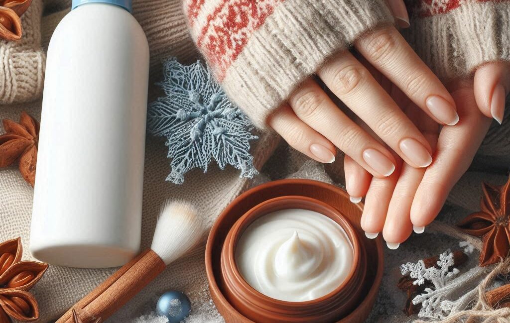 moisturizing and protecting dry hands in winter